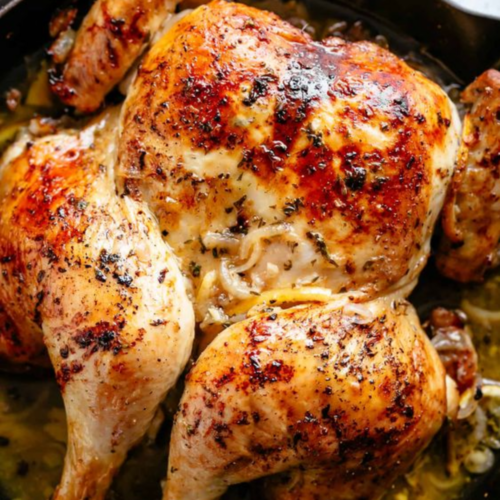 Lemon Garlic Roast Chicken