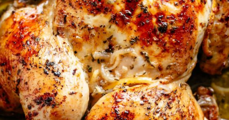 Lemon Garlic Roast Chicken