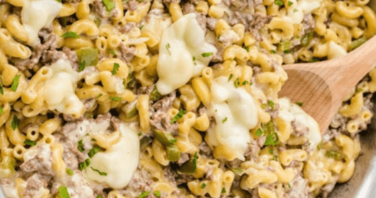 Philly Cheesesteak Pasta