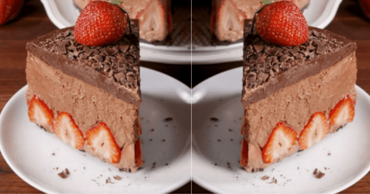 Strawberry Chocolate Mousse Cake