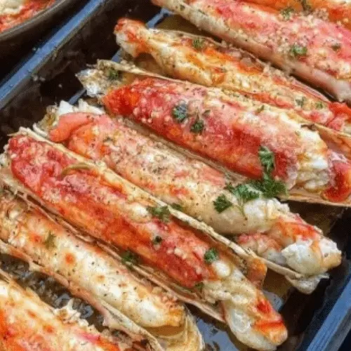 Baked Crab Legs in Butter Sauce