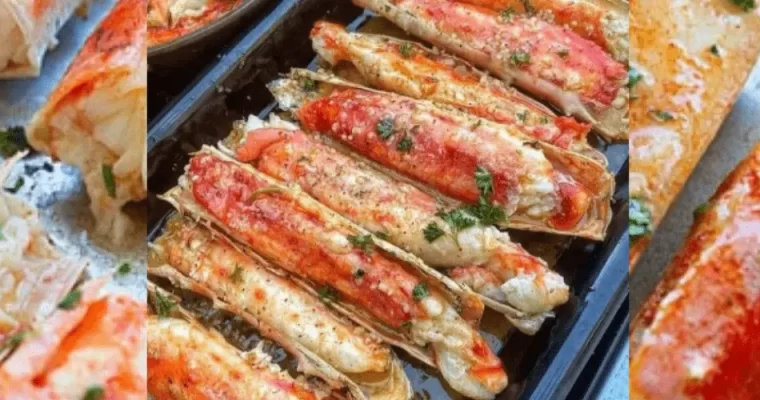 Baked Crab Legs in Butter Sauce