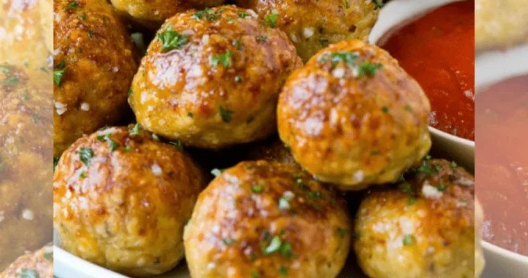 Baked Chicken Meatballs