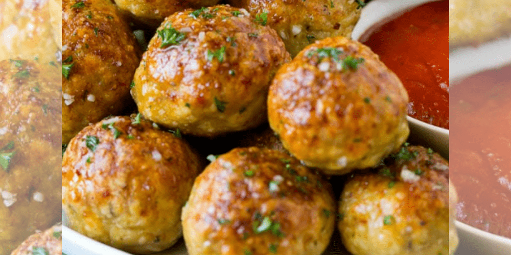 Baked Chicken Meatballs