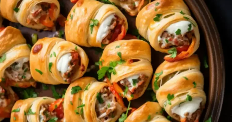 Rotel Sausage & Cream Cheese Crescents