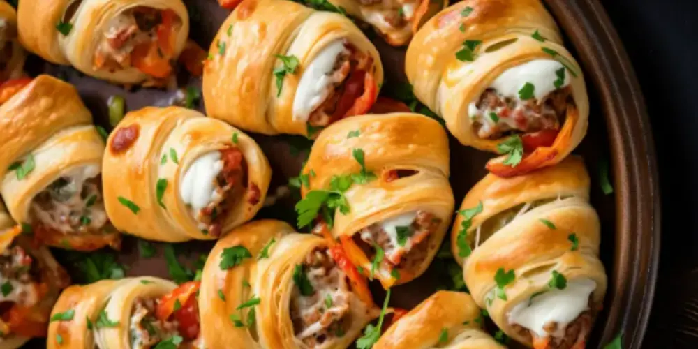 Rotel Sausage & Cream Cheese Crescents