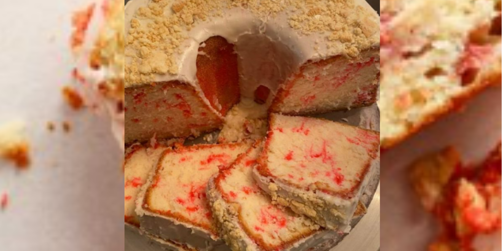 Strawberry Crunch Pound Cake