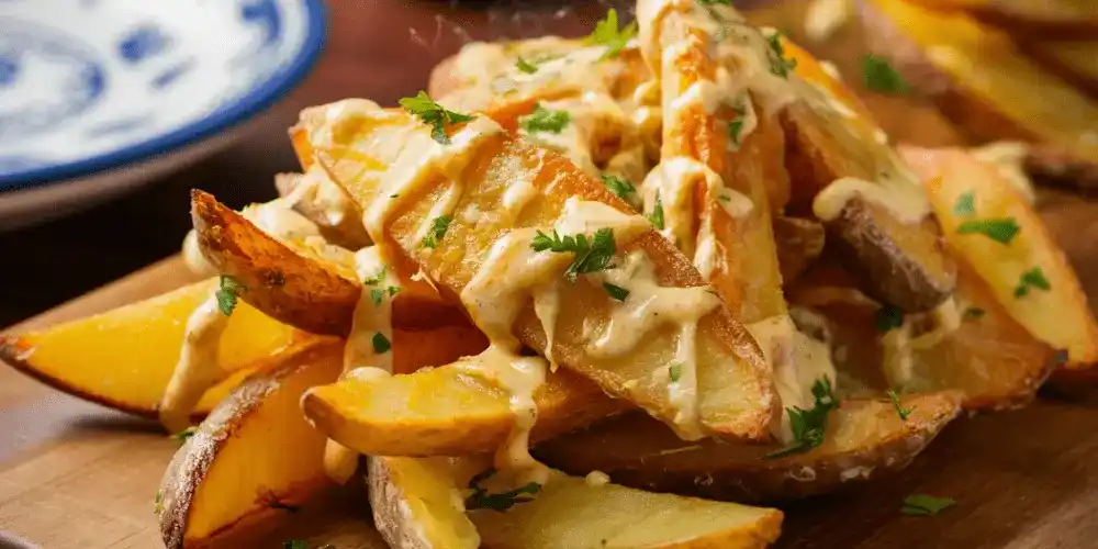 Garlic Parmesan Potato Wedges