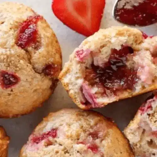 Strawberry Cream Muffins