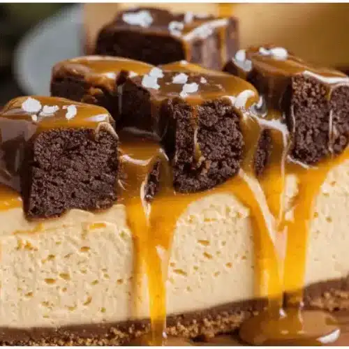 Caramel Brownie Cheesecake