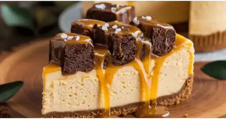 Caramel Brownie Cheesecake