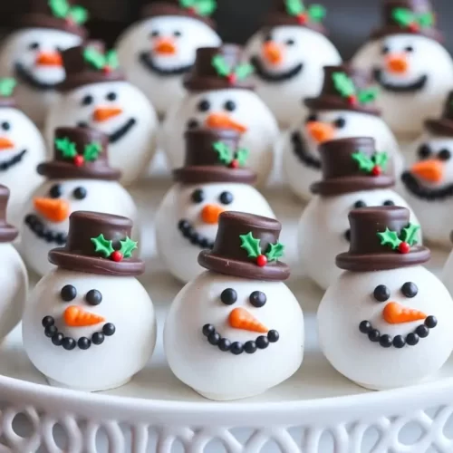 Snowman Oreo Balls