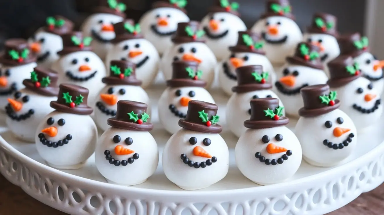 Snowman Oreo Balls